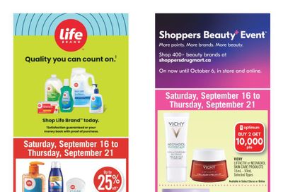 Shoppers Drug Mart (West) Flyer September 16 to 21