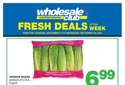 Wholesale Club (West) Fresh Deals of the Week Flyer September 14 to 20