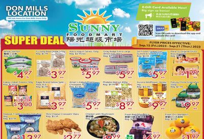Sunny Foodmart (Don Mills) Flyer September 15 to 21