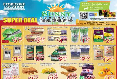 Sunny Foodmart (Etobicoke) Flyer September 15 to 21