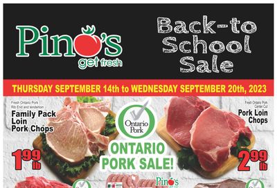 Pino's Flyer September 14 to 20