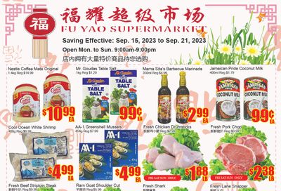 Fu Yao Supermarket Flyer September 15 to 21