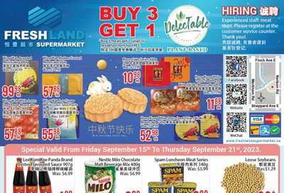 FreshLand Supermarket Flyer September 15 to 21