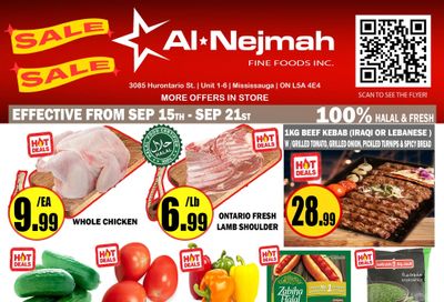 Alnejmah Fine Foods Inc. Flyer September 15 to 21