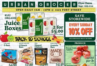 Urban Grocer Flyer September 15 to 21