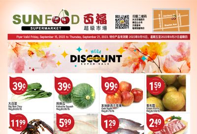 Sunfood Supermarket Flyer September 15 to 21