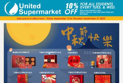 United Supermarket Flyer September 15 to 21