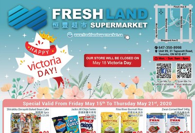 FreshLand Supermarket Flyer May 15 to 21