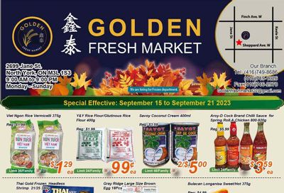 Golden Fresh Market Flyer September 15 to 21
