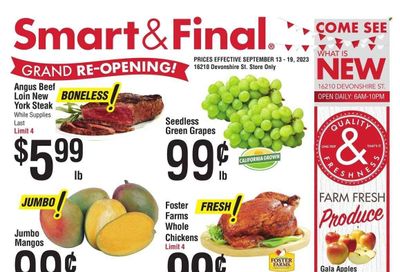 Smart & Final (CA) Weekly Ad Flyer Specials September 13 to September 19, 2023