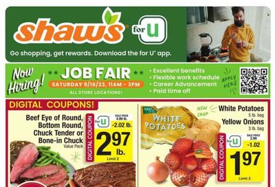 Shaw’s (MA, ME, NH, RI, VT) Weekly Ad Flyer Specials September 15 to September 21, 2023