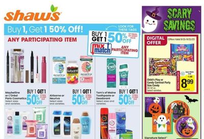 Shaw’s (MA, ME, NH, RI, VT) Weekly Ad Flyer Specials September 15 to September 21, 2023