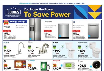 Lowe's Weekly Ad Flyer Specials September 14 to September 27, 2023