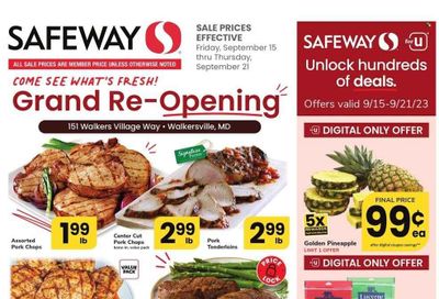 Safeway (MD) Weekly Ad Flyer Specials September 15 to September 21, 2023