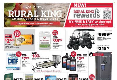Rural King (AL, FL) Weekly Ad Flyer Specials September 14 to September 27, 2023