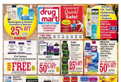 Discount Drug Mart (OH) Weekly Ad Flyer Specials September 20 to September 26, 2023