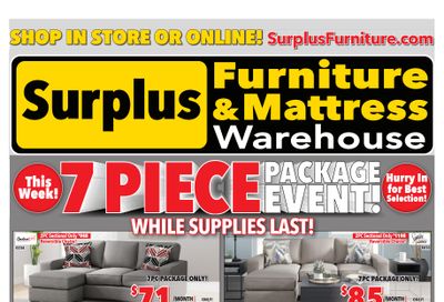 Surplus Furniture & Mattress Warehouse (Moncton,Saint John, Fredericton) Flyer September 18 to October 1