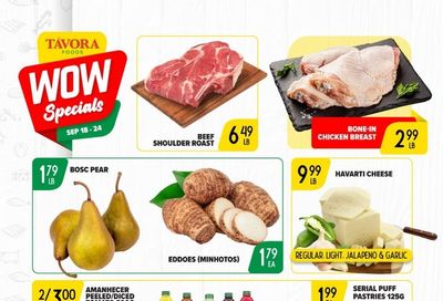 Tavora Foods Flyer September 18 to 24