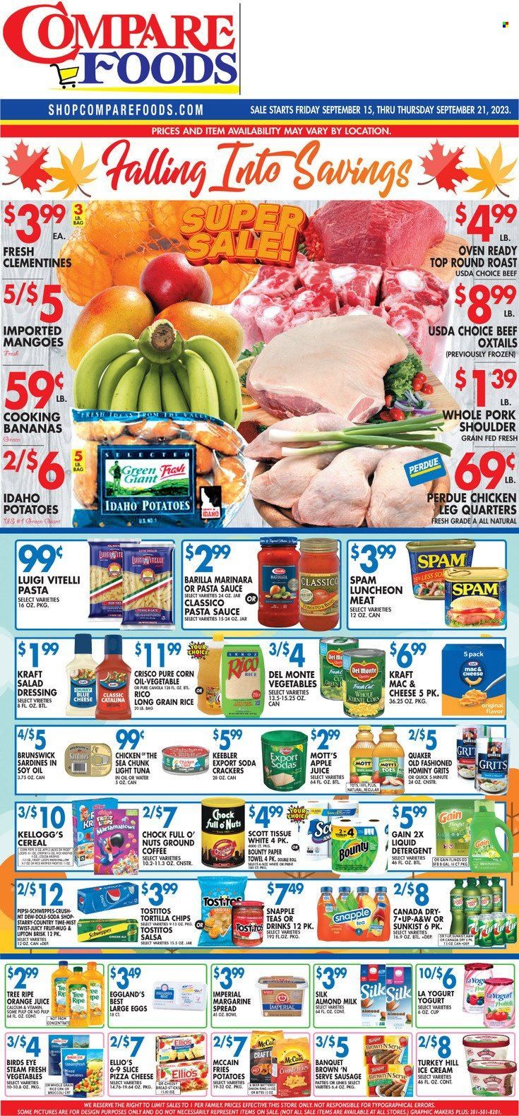 Compare Foods (CT, MD, NC, NJ, NY, RI) Weekly Ad Flyer Specials September 15 to September 21, 2023
