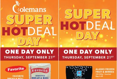 Coleman's Flyer September 21 to 27