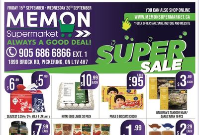 Memon Supermarket Flyer September 15 to 20