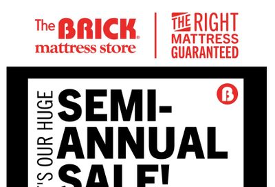 The Brick Mattress Store Flyer September 19 to 25