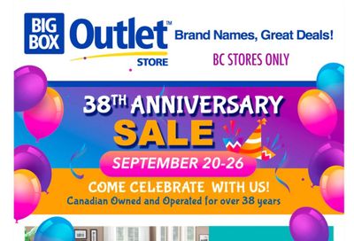 Big Box Outlet Store Flyer September 20 to 26