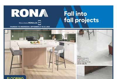 Rona (West) Flyer September 21 to 27