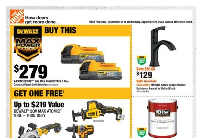 Home Depot (ON) Flyer September 21 to 27