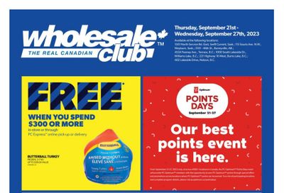 Real Canadian Wholesale Club Flyer September 21 to 27