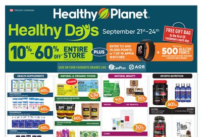 Healthy Planet Flyer September 21 to 24
