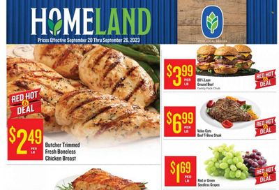 Homeland (OK, TX) Weekly Ad Flyer Specials September 20 to September 26, 2023