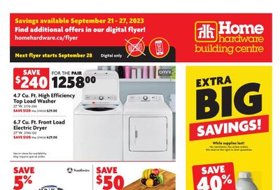 Home Hardware Building Centre (AB) Flyer September 21 to 27