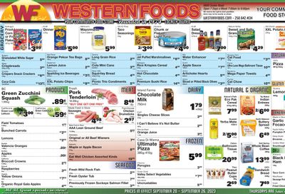 Western Foods Flyer September 20 to 26