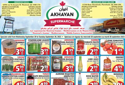 Akhavan Supermarche Flyer September 20 to 26