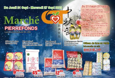 Marche C&T (Pierrefonds) Flyer September 21 to 27