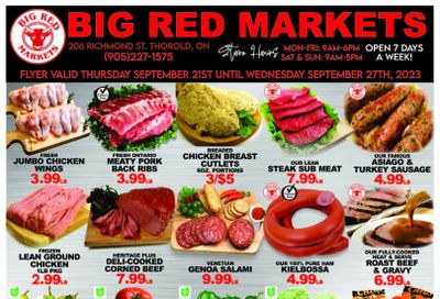 Big Red Markets Flyer September 21 to 27