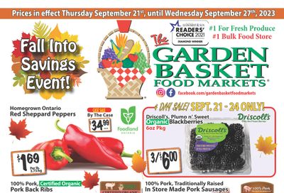 The Garden Basket Flyer September 21 to 27