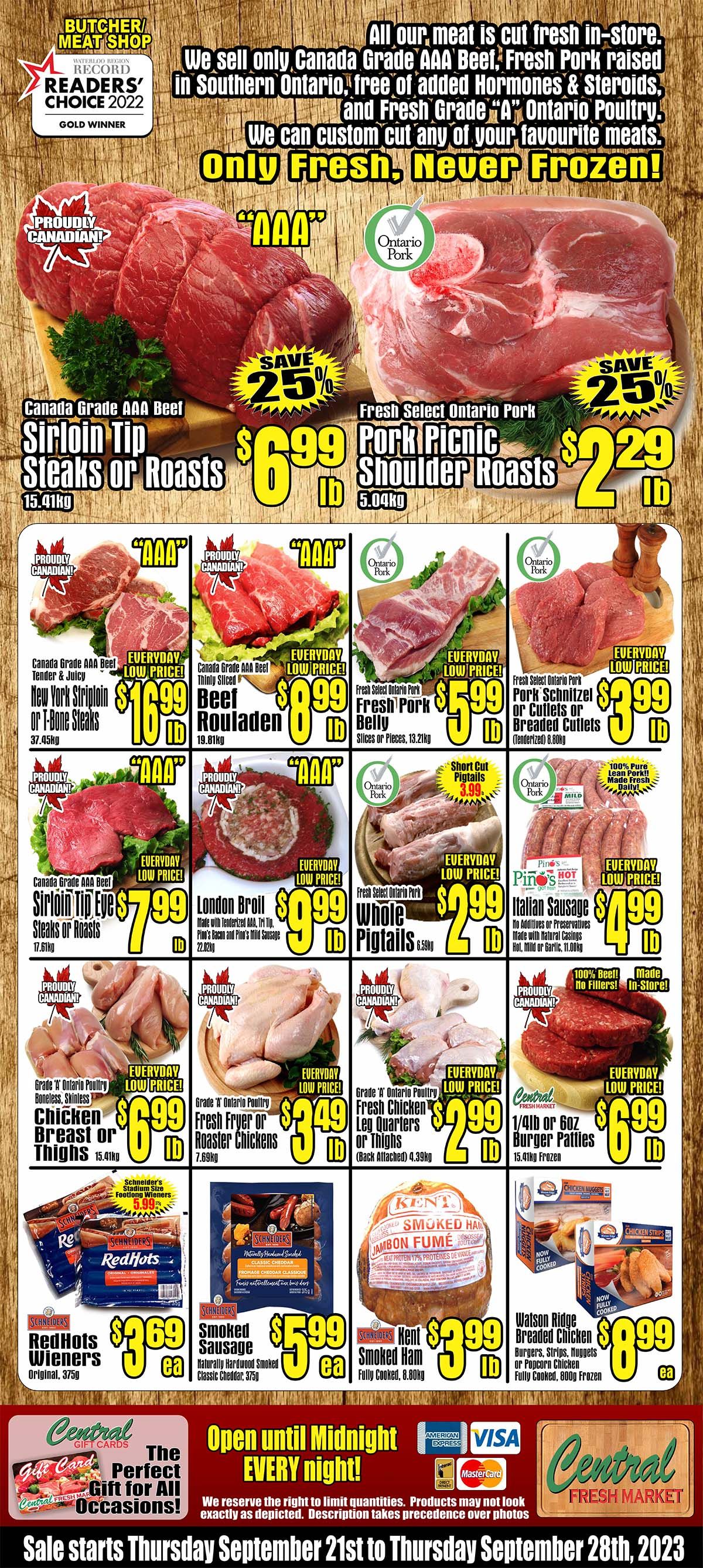 Central Fresh Market Flyer September 21 to 28