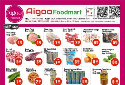 Aigoo Foodmart Flyer September 22 to 28