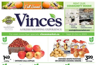 Vince's Market Flyer September 21 to October 4