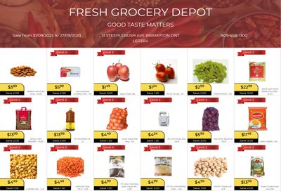 Fresh Grocery Depot Flyer September 21 to 27