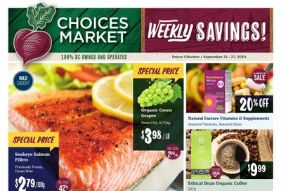 Choices Market Flyer September 21 to 27