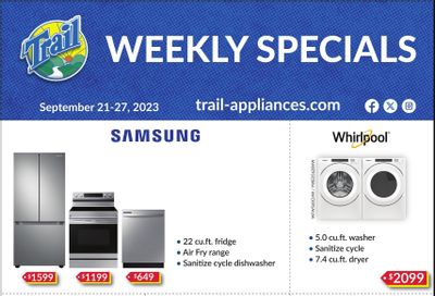 Trail Appliances (AB & SK) Flyer September 21 to 27
