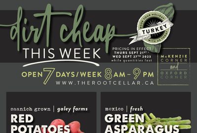 The Root Cellar Flyer September 21 to 27