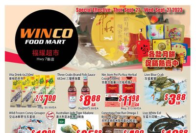 WinCo Food Mart (HWY 7) Flyer September 21 to 27