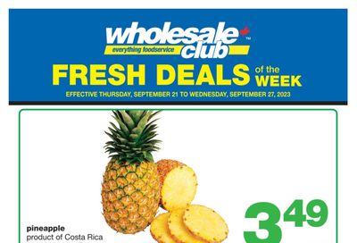 Wholesale Club (West) Fresh Deals of the Week Flyer September 21 to 27