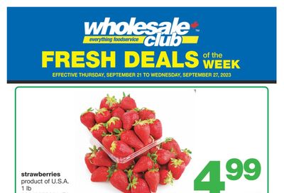 Wholesale Club (Atlantic) Fresh Deals of the Week Flyer September 21 to 27