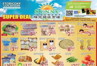 Sunny Foodmart (Etobicoke) Flyer September 22 to 28
