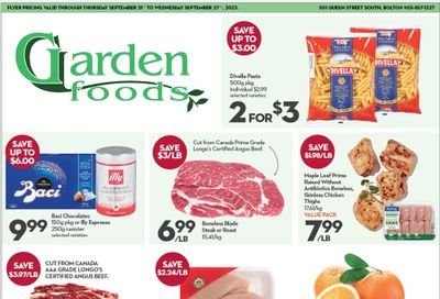 Garden Foods Flyer September 21 to 27